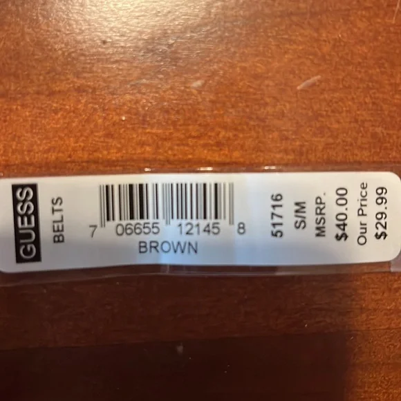 Guess Brand Brown Belt NWT - Picture 5 of 5
